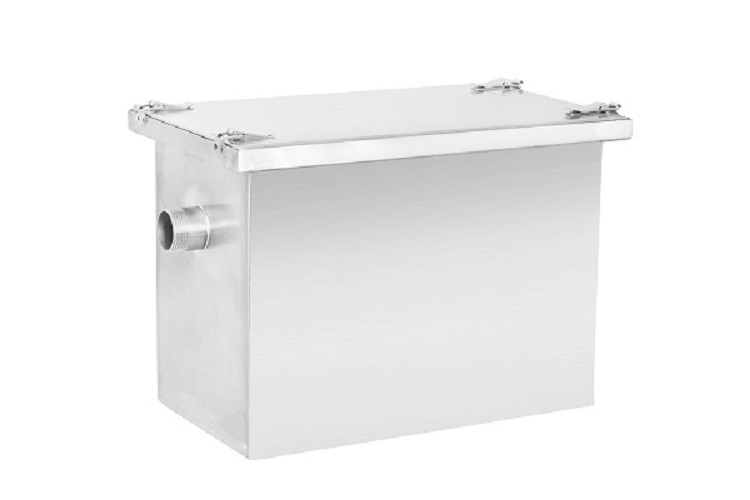 Hộp inox 304 thu rác chống tắc nghẽn chậu rửa bát gia đình loại 24 lít