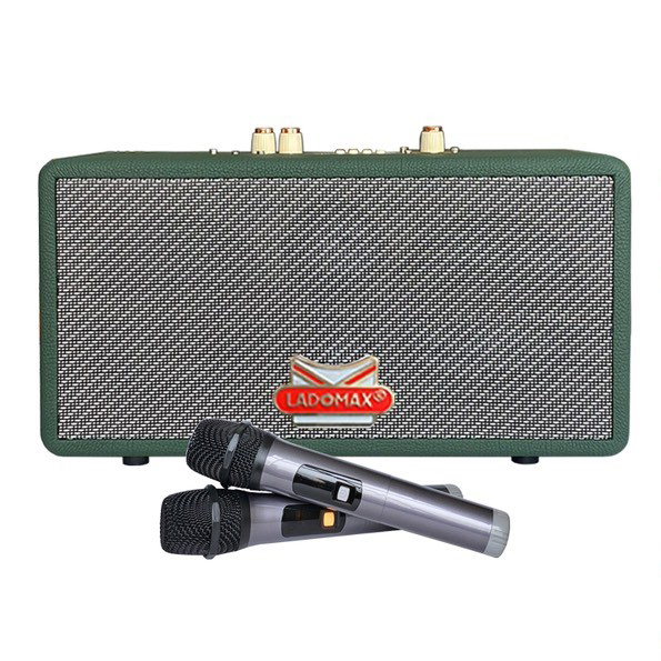 Loa xách tay hát Karaoke gia đình Ladomax HA-6210 có chức năng Chống hú &amp; Lọc nhiễu, pin sử dụng 4 - 6 giờ - Hàng chính hãng