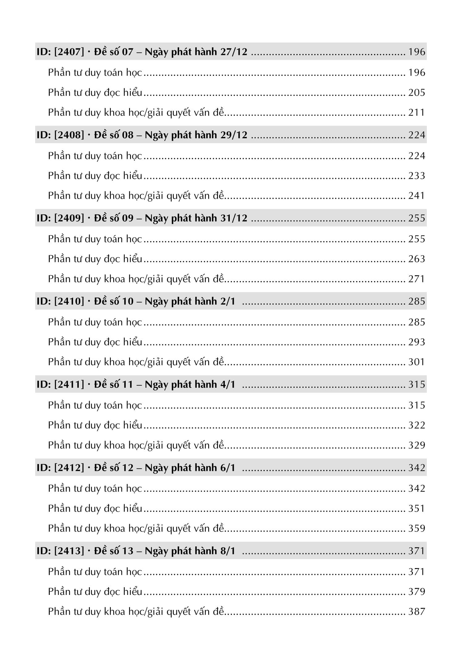 Sách - 20 Đề Luyện Thi Đánh Giá Tư Duy Theo Cấu Trúc Đề Của Đại Học Bách Khoa Hà Nội - TSA