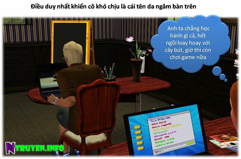 truyện sims - bí mật màu xanh chapter 2 3