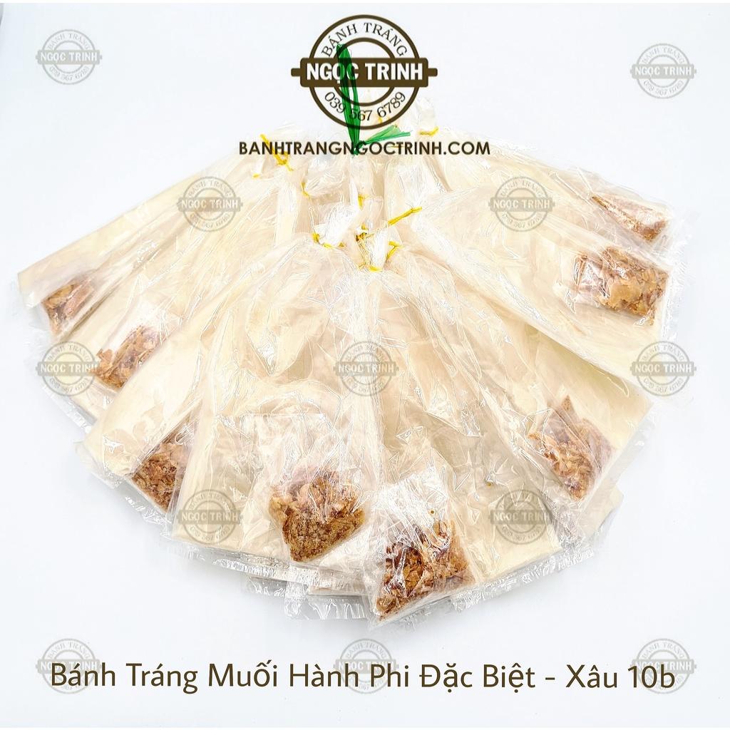 Bánh tráng muối hành phi đặc biệt cực ngon bánh tráng Ngọc Trinh - COMBO 2 XÂU / 10 BỊCH