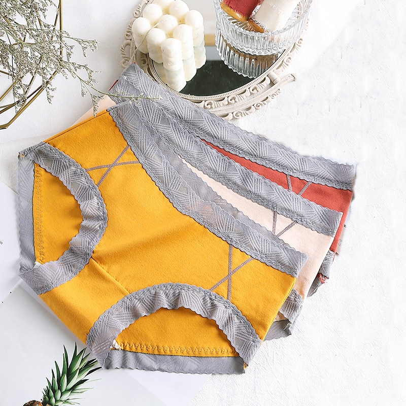Quần lót cotton cao cấp viền ren to bảng