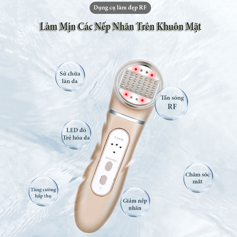 Búa Di Điện Làm Đẹp Thermage RF Giúp Trẻ Hóa Da Cao Cấp, Đầu Di Ma Trận Giúp Giảm nếp Nhăn, Nâng Cơ Săn Chắc, Tăn Cường Hấp Thụ Dưỡng Chất - Hàng Chính Hãng