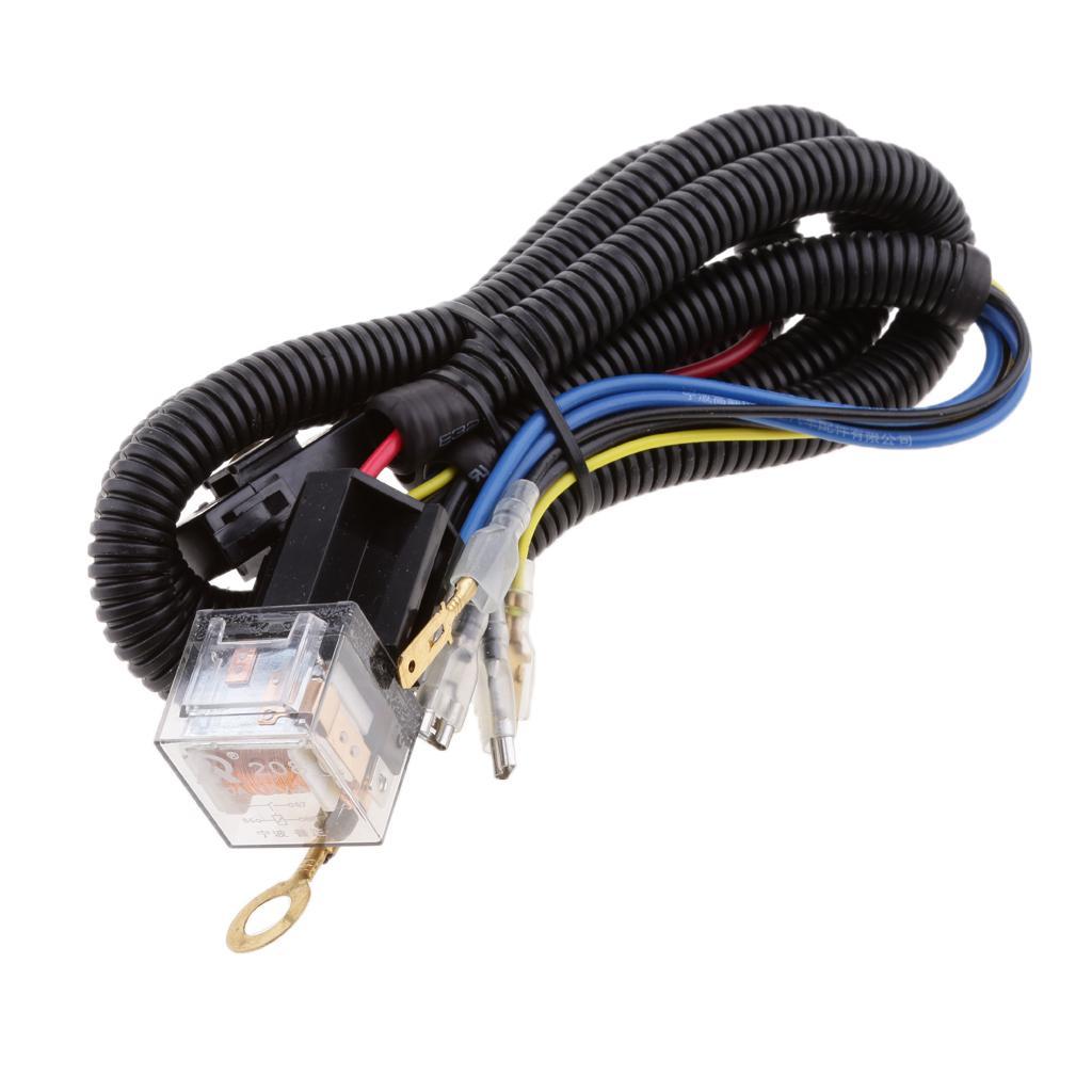 2X 12V Heavy Duty Wiring Harness Kit for Car Truck Grille Mount Blast