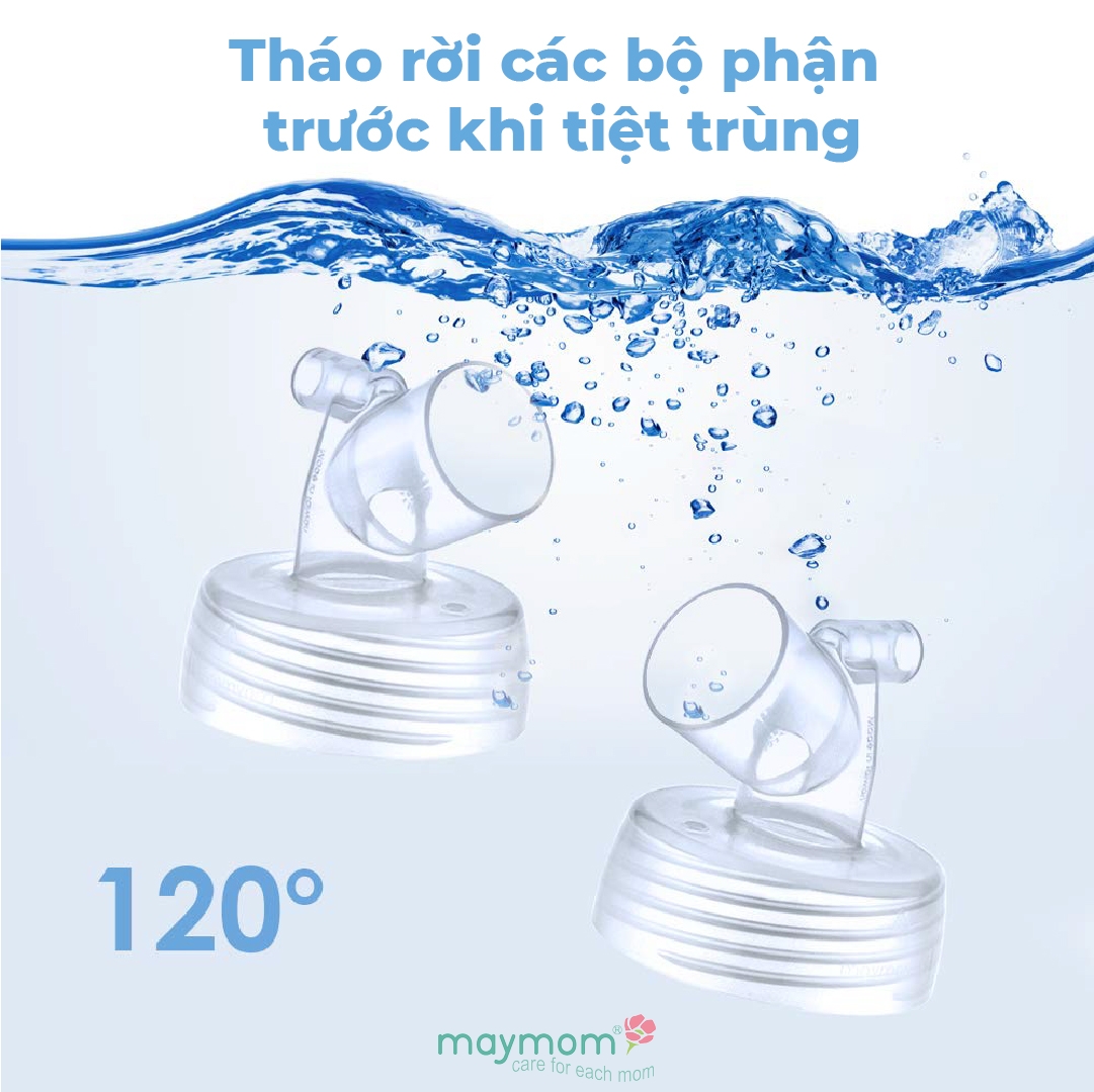 Cổ Nối Phễu Maymom Myfit Loại Cổ Rộng, Tương Thích Phễu Hút Sữa Spectra, Pumpin, Lacteck, Mini Pum, Pumpa, Silicon