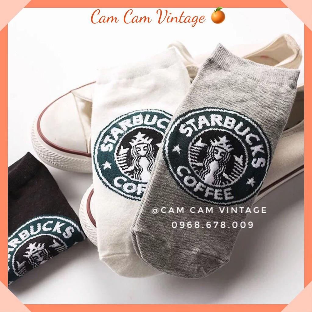 TẤT VỚ ULZZANG TẤT UNISEX CỔ NGẮN STARBUCKS