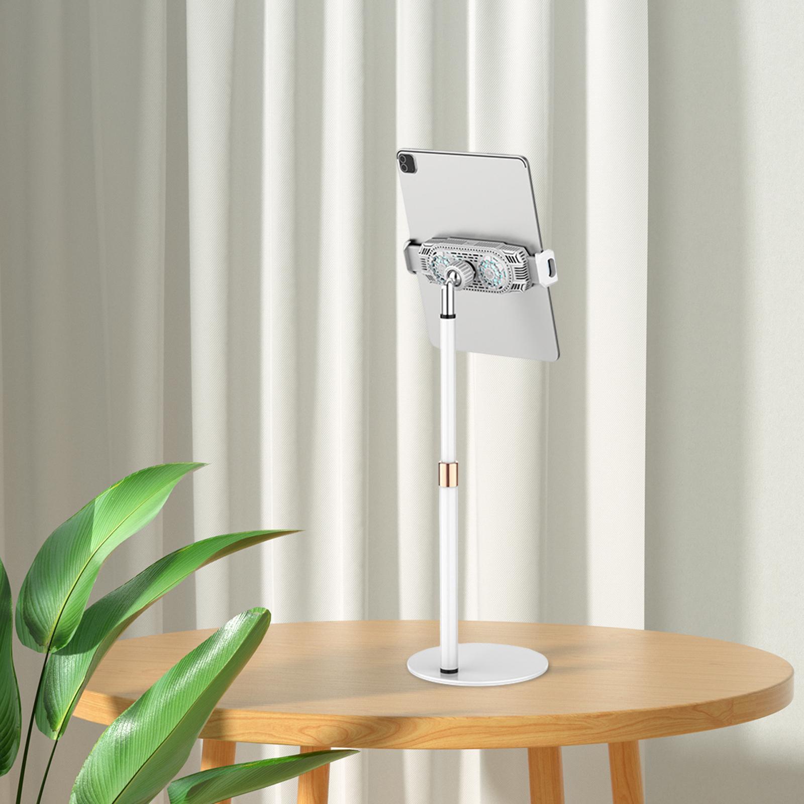 Mobile Phone Phone with Holder Dual Fans Sink Cooling Fan for Watching Dramas Chatting Live Gaming