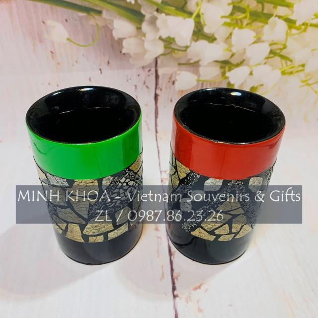 Lọ Ống Cắm Bút Sơn Mài Tiện Dụng Đa Năng 11*7 Cm - Lacquer Pen Holder From Vietnam