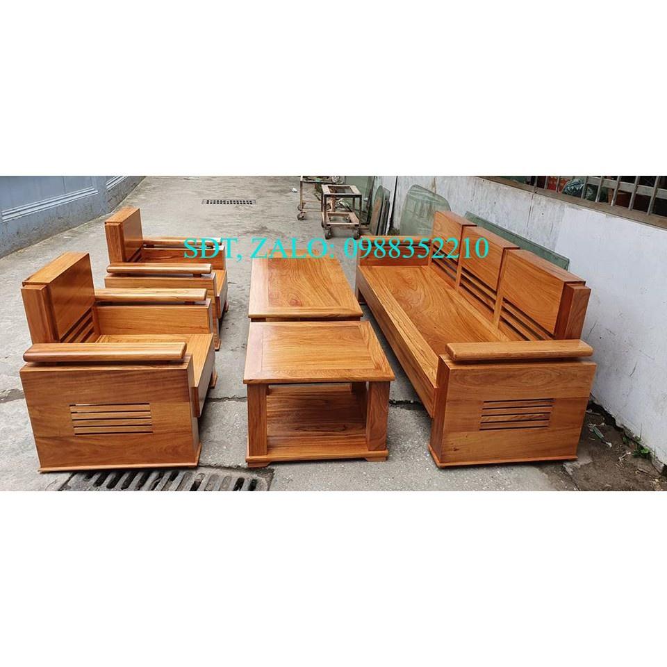 Bộ bàn ghế Sofa Trứng Đối gỗ Gõ Đỏ
