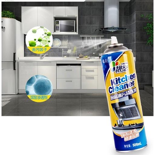 BỌT XỊT TẨY RỬA LAU CHÙI NHÀ BẾP KITCHEN CLEANER TẨY SẠCH MỌI VẾT BẨN CỨNG ĐẦU, CẶN BẨN, Ố VÀNG