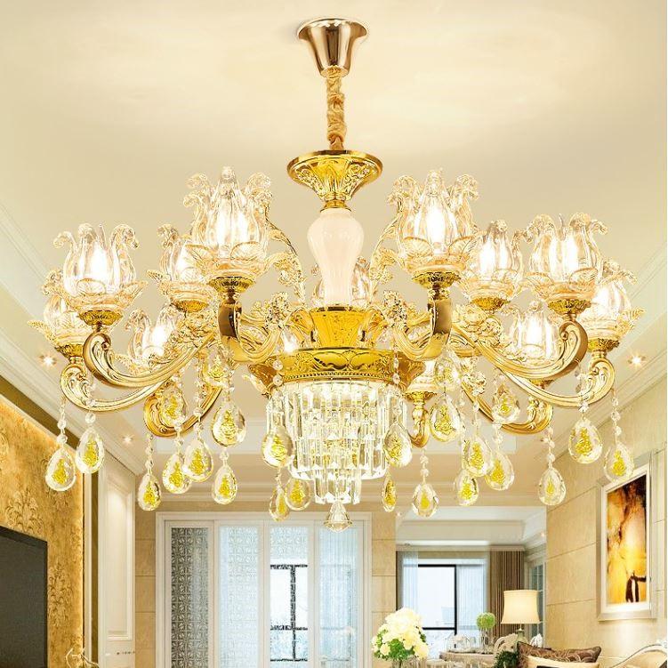 Đèn chùm AZAC kiểu dáng hiện đại trang trí nội thất sang trọng loại 15 tay - kèm bóng LED chuyên dụng.