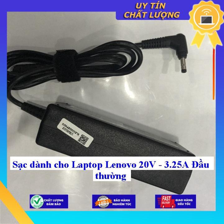 Sạc dùng cho Laptop Lenovo 20V - 3.25A Đầu thường - Hàng Nhập Khẩu New Seal