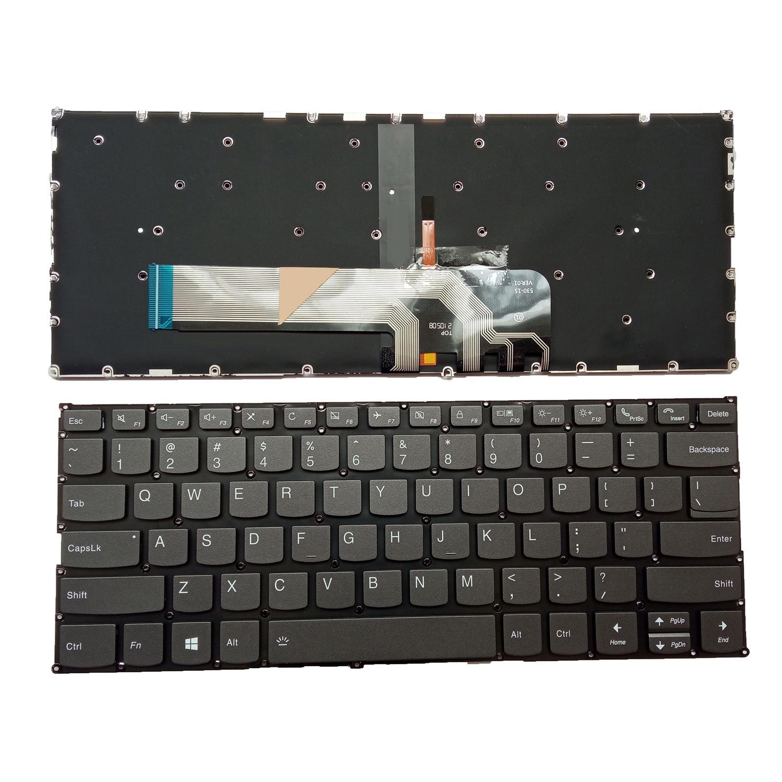 Laptop Keyboard US Layout with Backlit English for 13S- 14S- Accessory