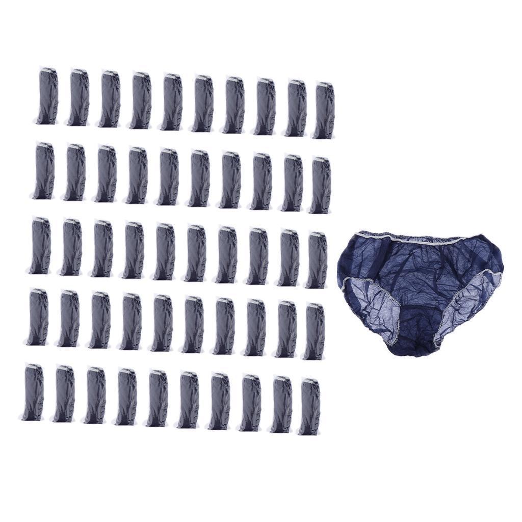 Useful 100 Pieces Non Woven Underwear Panties for Hotel Hotel Travel Blue