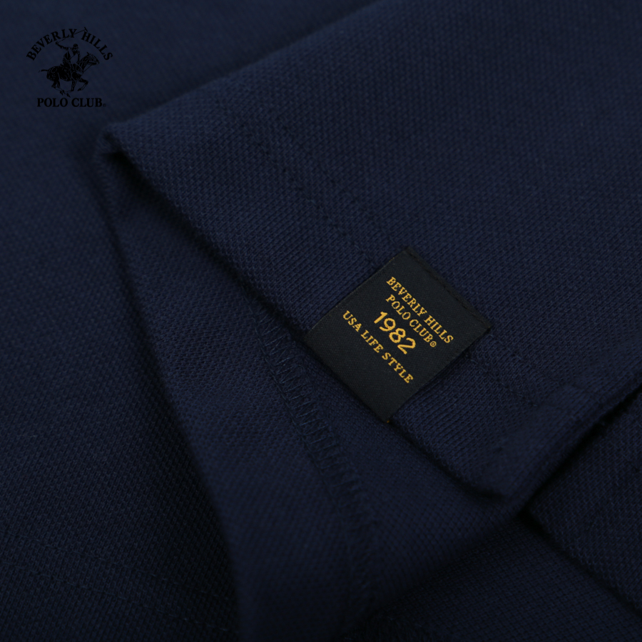 Áo polo Ngắn tay Nam Beverly Hills Polo Club Slim Fit Xanh Navy -PMSSS23TL044