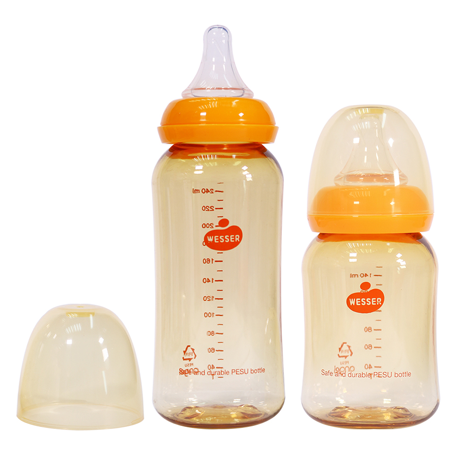 Combo 2 Bình Sữa Wesser PESU (140ml, 250ml)