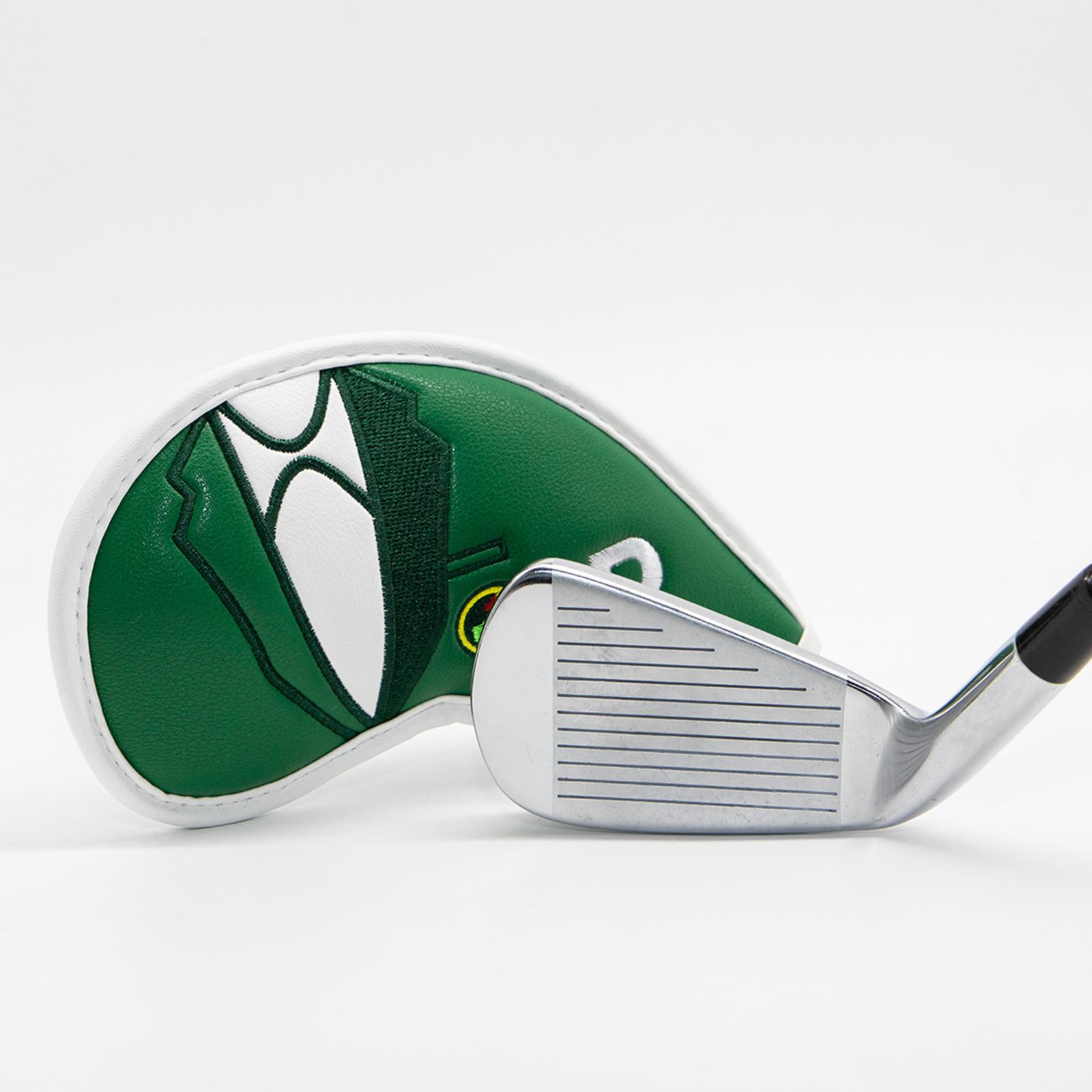 Leather Golf Iron Head Covers Set Headcovers Protector Accessories