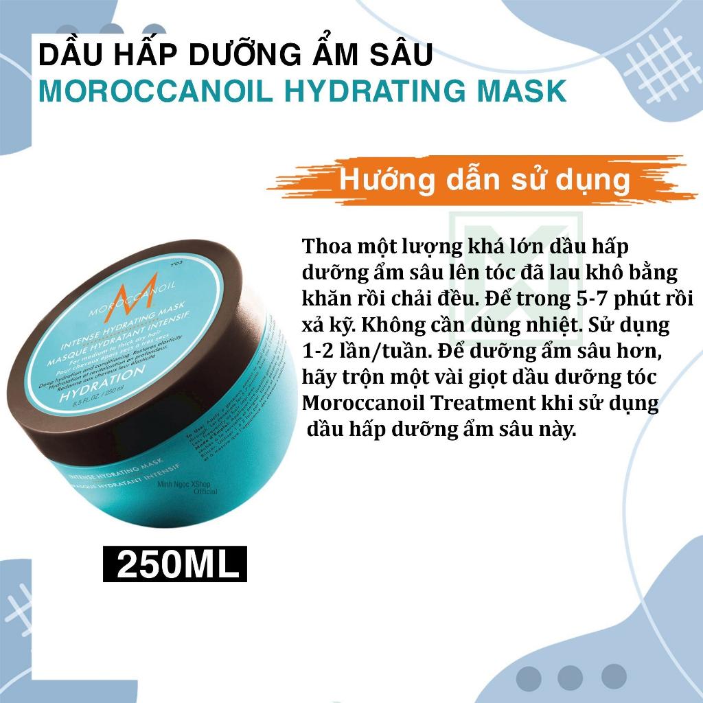 Dầu hấp, mặt nạ Moroccanoil phục hồi, dưỡng ẩm, siêu mượt 250ml/500ml + Gội xả gói Karseell 15ml