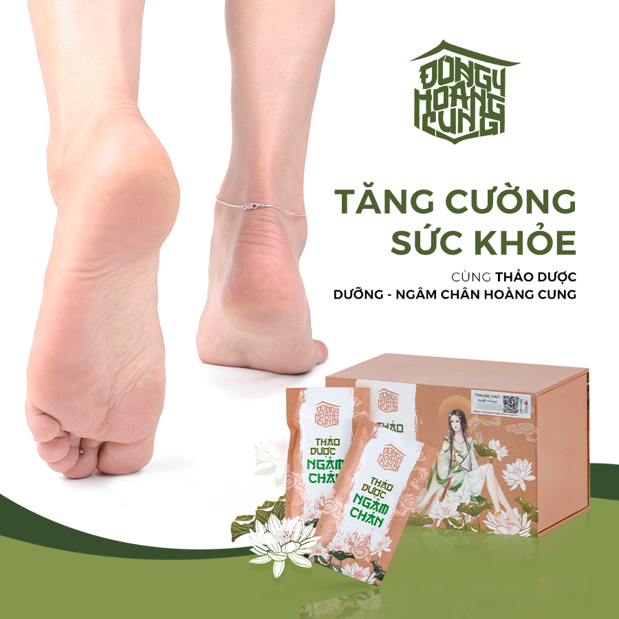 Thảo Dược Ngâm Chân - Đông Y Hoàng Cung - Khử Hôi, Lưu Thông Khí Huyết, Cải Thiện Mất Ngủ, Tinh Thần - Chính Hãng