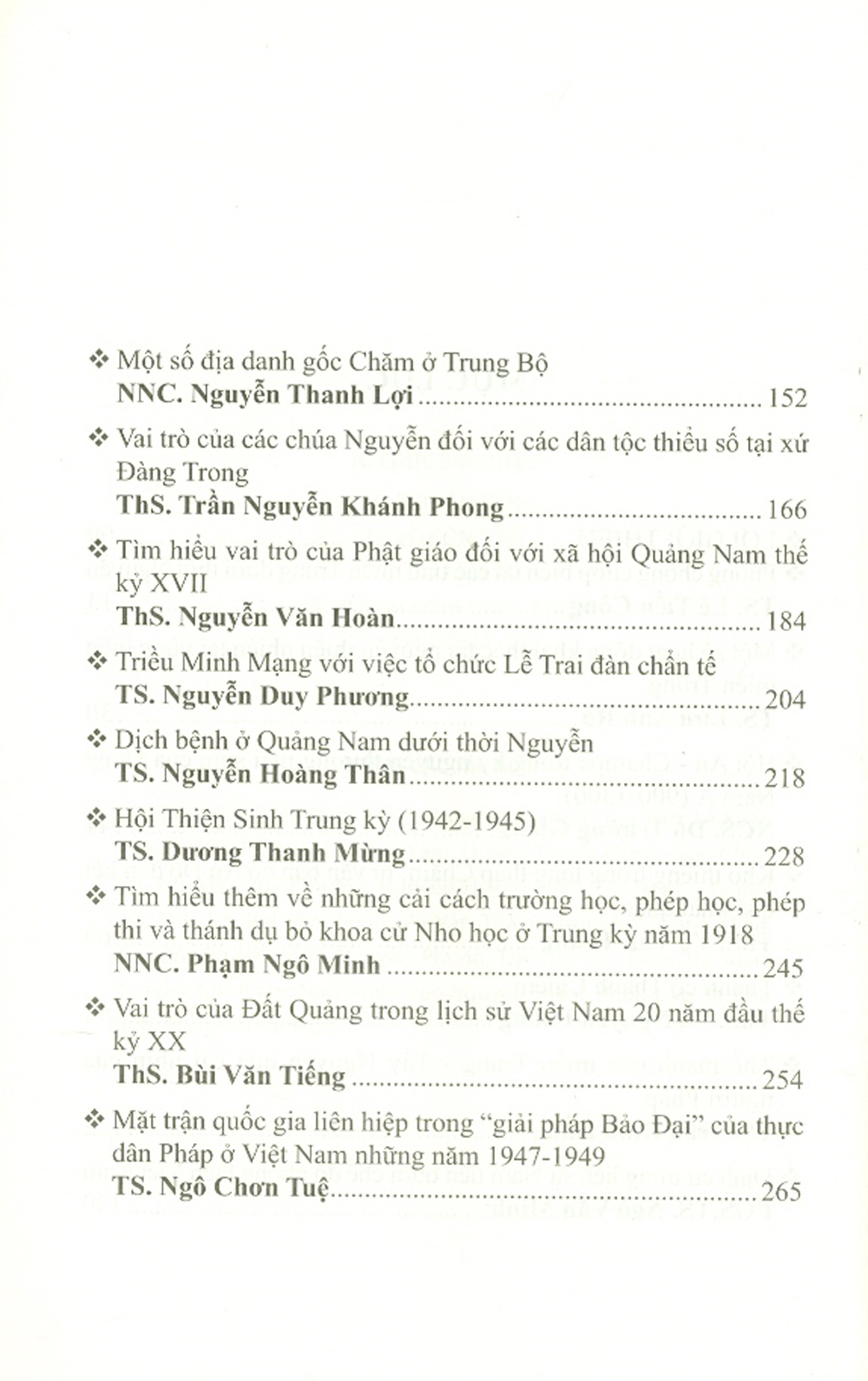 Miền Trung những vấn đề lịch sử