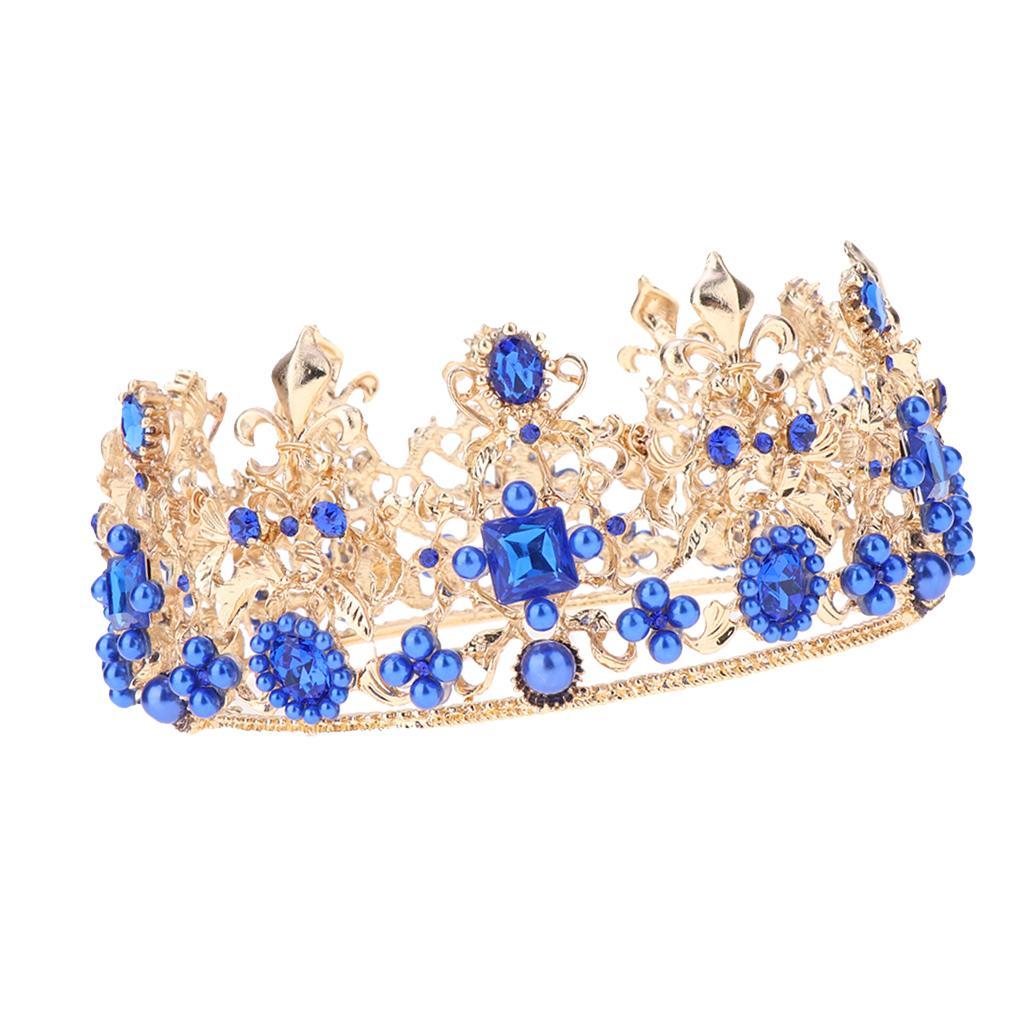 Wedding Rhinestones Tiara Queen Princess Crown Bridal Hairpieces Hairdress