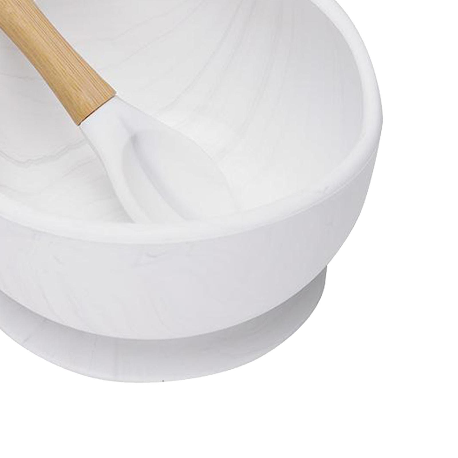 Food Grade Baby Suction Bowl with Bamboo Spoon Training Feeding Tableware Safety for Kids Toddlers BPA Free Dishwasher