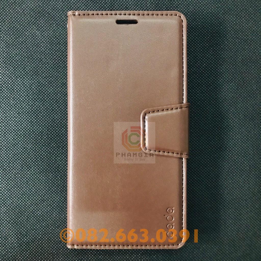 Bao da dành cho Samsung A10 nắp gập,chống đỡ xem phim, có ngăn đựng thẻ