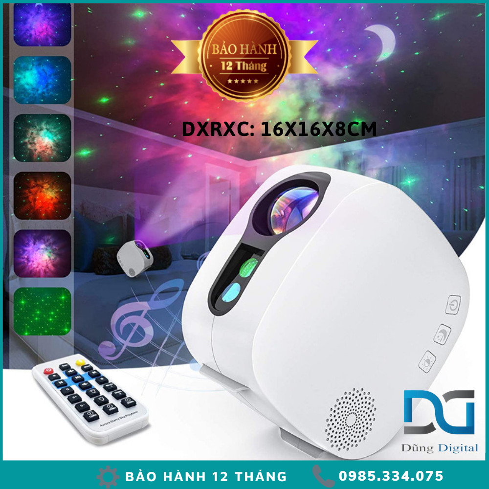 Đèn Nền Thiên Hà V2 Chiếu Bầu Trời Sao Galaxy Kết Hợp Loa Bluetooth Trang Trí Phòng Ngủ, Phòng Bay, Phòng Karaoke...