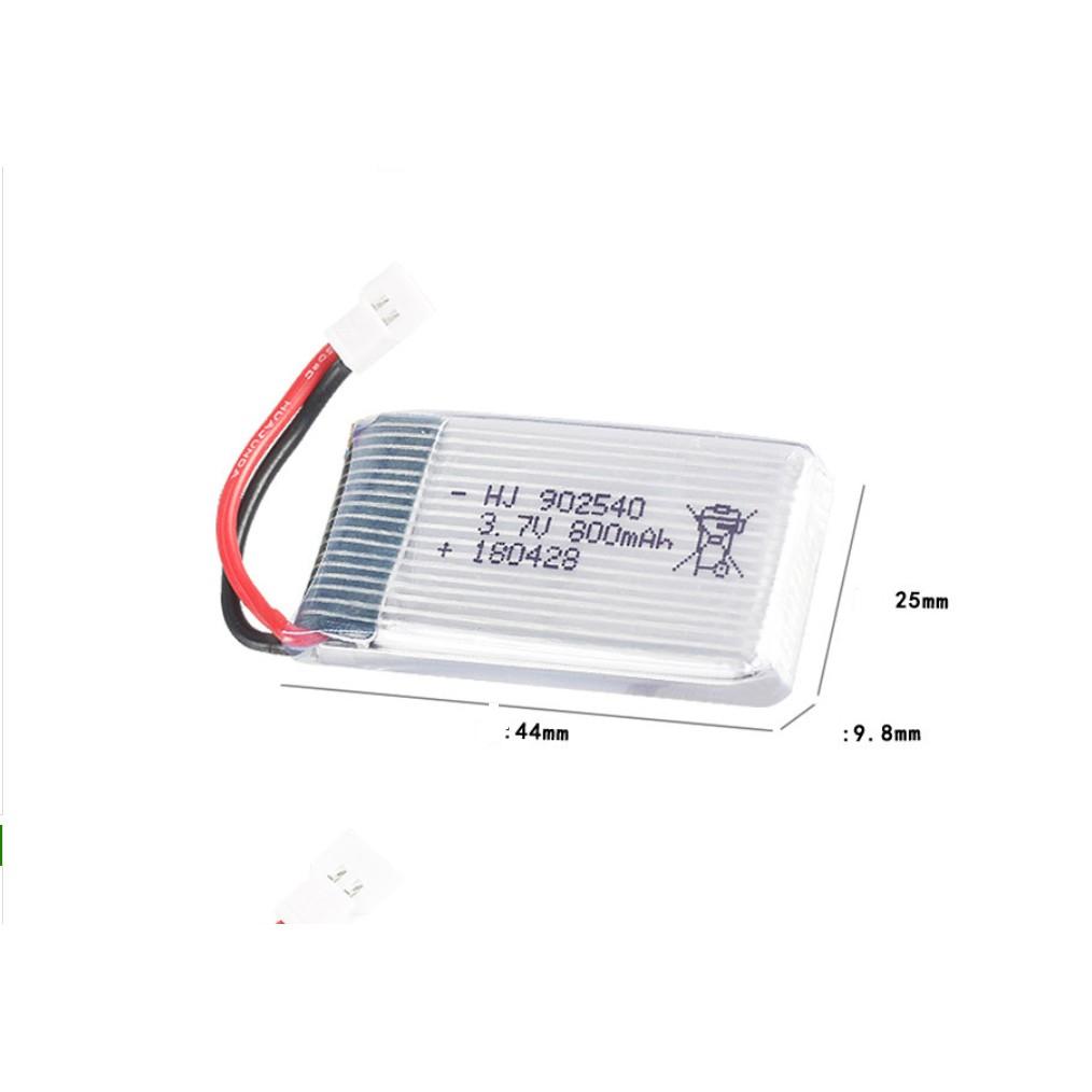 Pin và sạc usb 3.7v 800mah Máy bay điều khiển từ xa Flycam có mạch xả 25c sạc lại