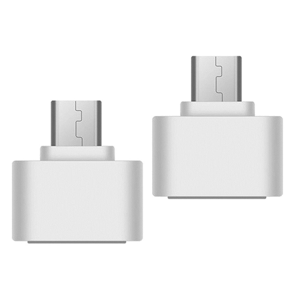 2pcs USB 2.0 A Female To Micro USB B 5 Pin Male