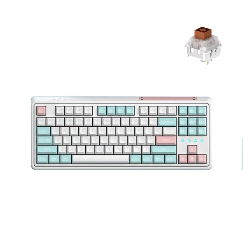 Bàn phím cơ FL-Esports CMK87SAM Marshmallow 3 Mode - Hàng chính hãng