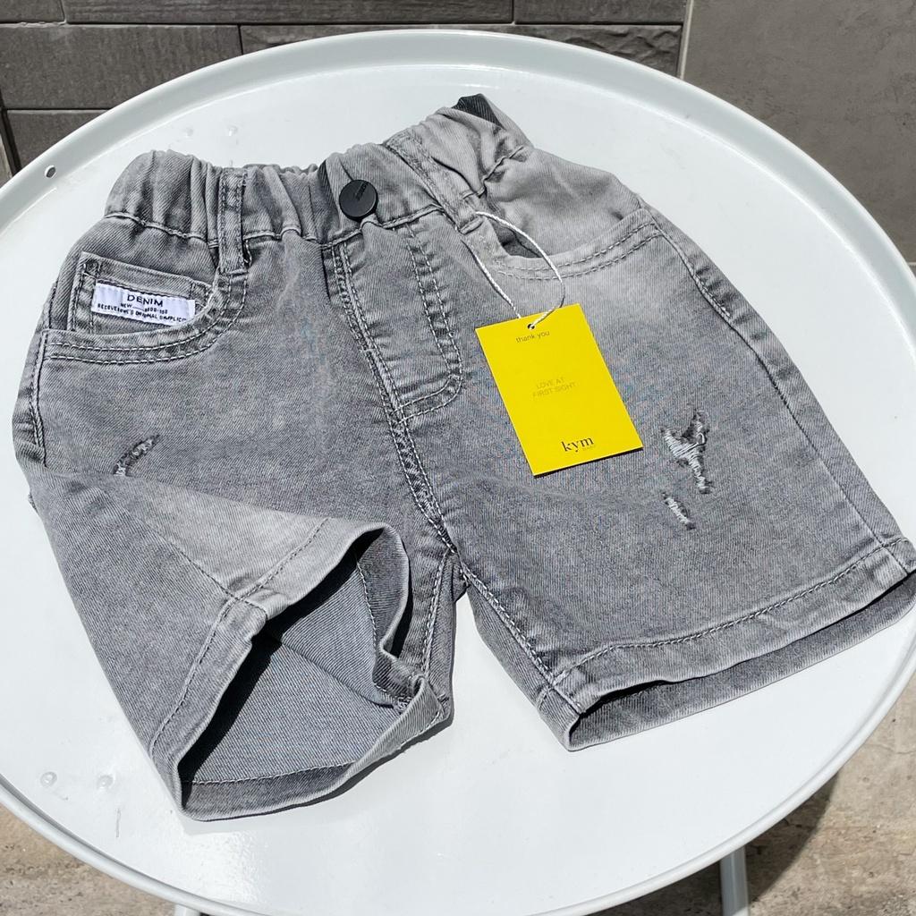 Quần short jean wax màu cá tính cho bé Q748 &lt; NHỎ HƠN FOM THƯỜNG 3 SIZE