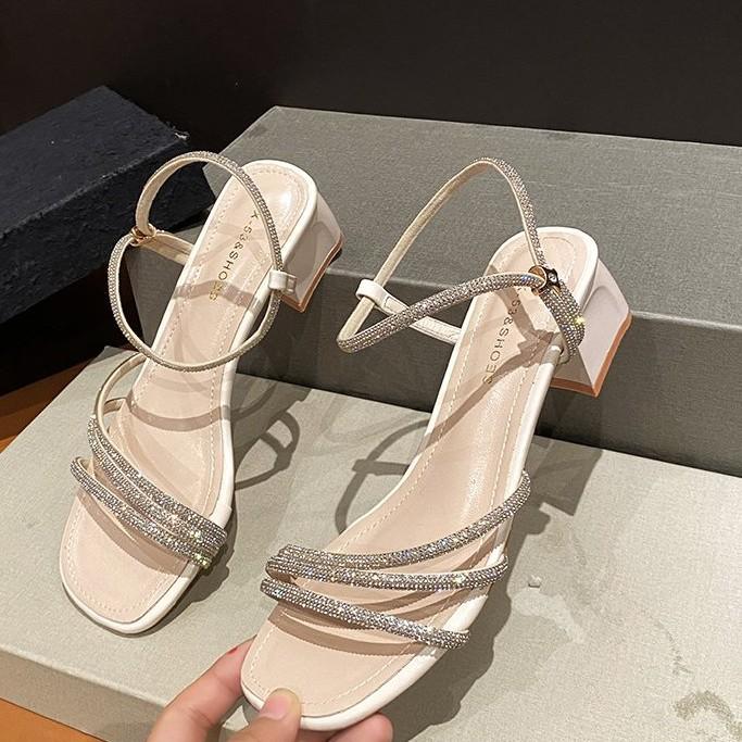 Giày sandal nữ dưới 7cm, đế cao Quảng Châu cao cấp