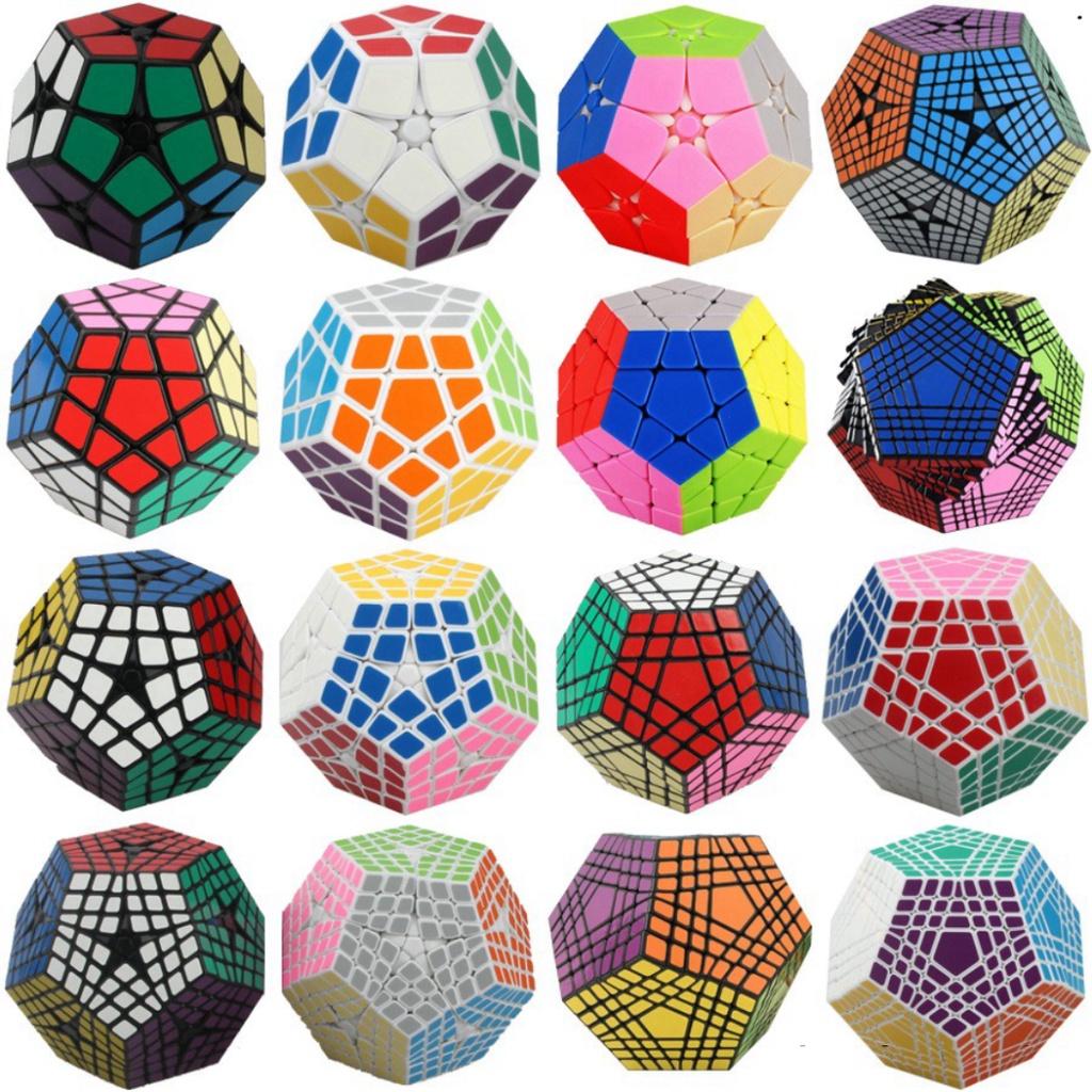 Bộ Sưu Tập Khối Rubik Carbon MoYu Meilong 2x2 3x3 4x4 5x5 Tam Giác 12 Mặt Skewb Square-1 SQ-1 Megaminx Pyranminx Cube