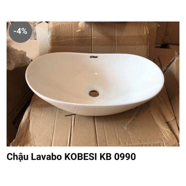 Chậu sứ lavabo elip hình thuyền( Combo chậu vòi , xifon)