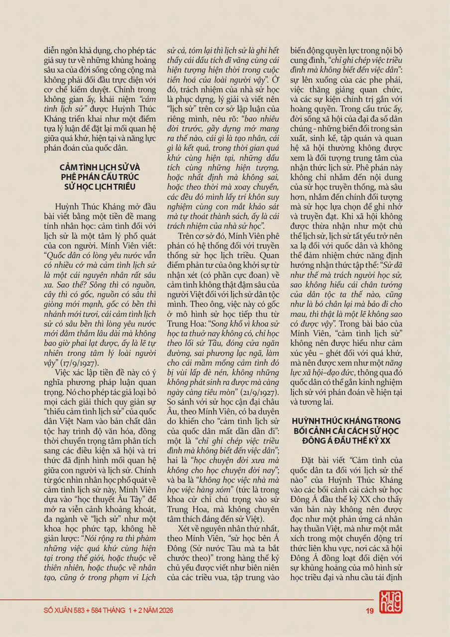 (Tháng 1, 2/2026 – Số Tết) TẠP CHÍ XƯA &amp; NAY – In màu toàn bộ – Cơ quan Hội Khoa học Lịch sử Việt Nam