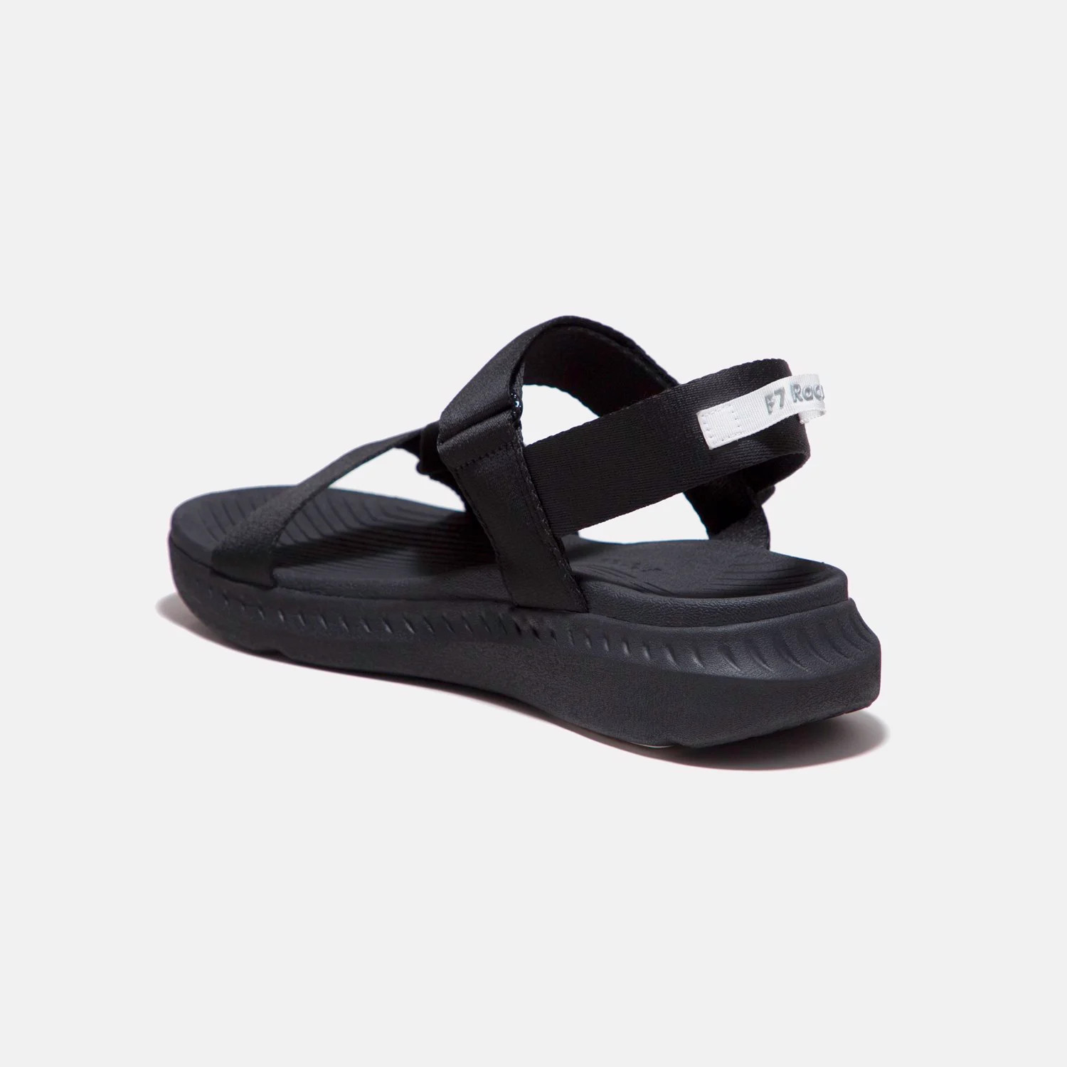 Sandals Shondo F7 Racing đế đen phối trắng quai đen F7R1010