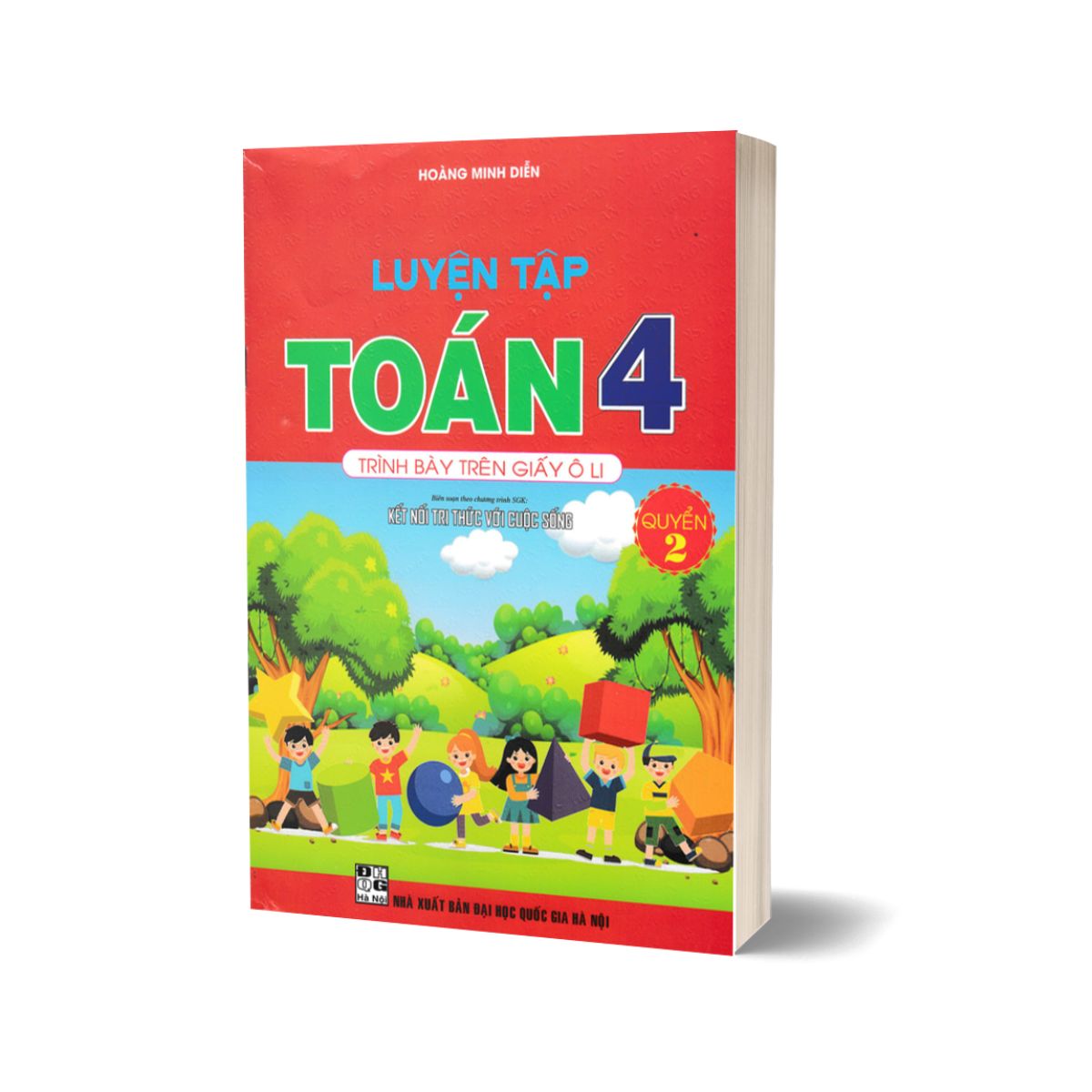 Combo Luyện Tập Toán 4 Quyển 1 + Quyển 2 - Trình Bày Trên Giấy Ô Li