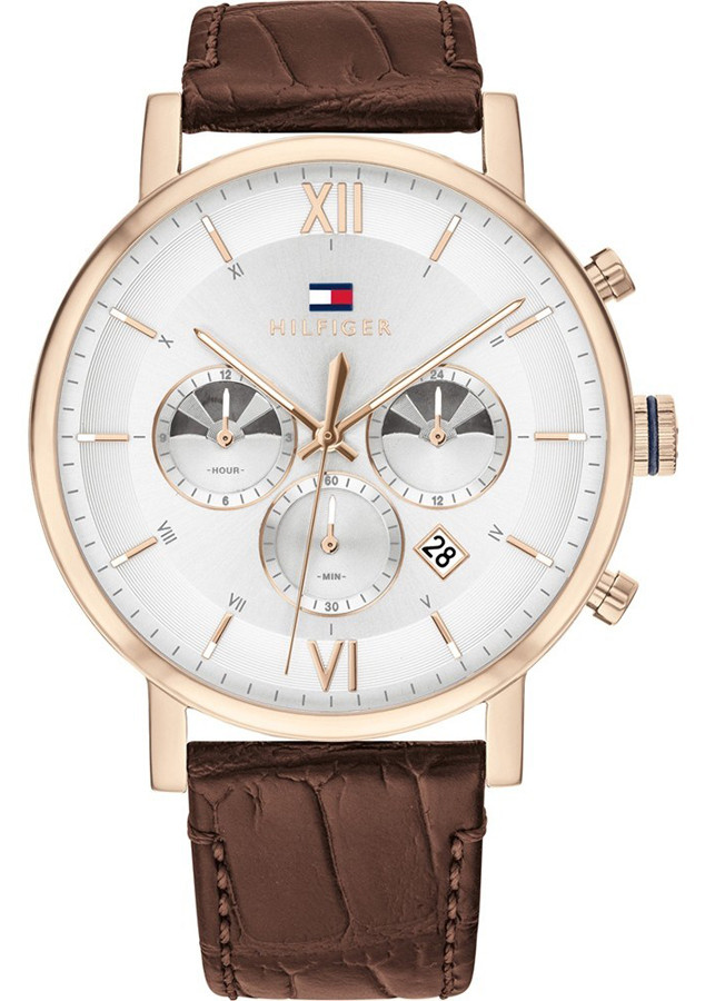 Đồng Hồ Nam Tommy Chronograph Lịch Ngày Dây Da 1710394 (44mm)