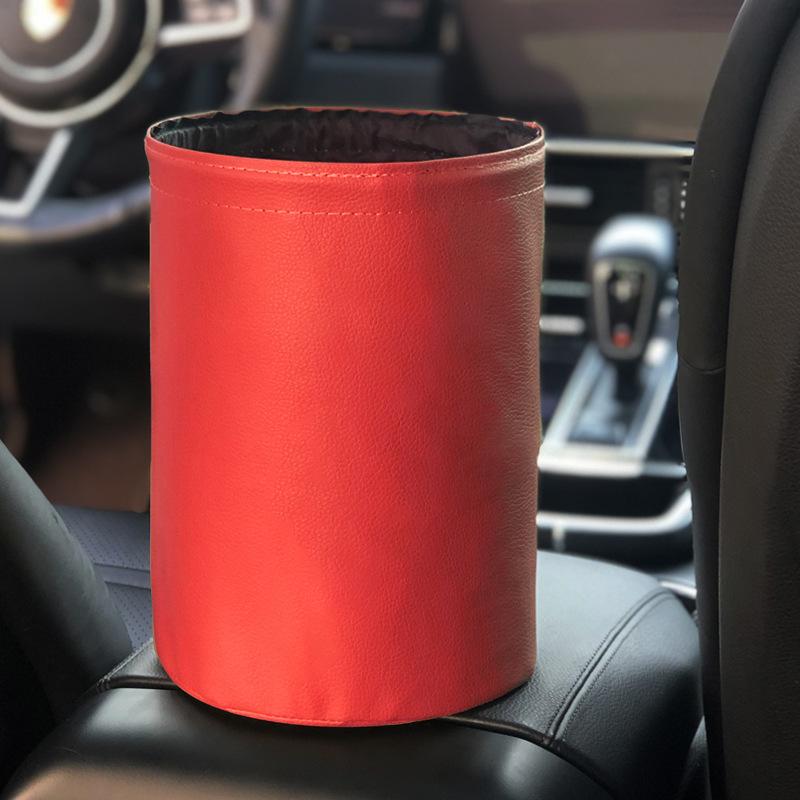 Các phong cách mới nhất ô tô lưu trữ xô ô chống thấm lưu trữ xô gấp mini treo xe da đa chức năng thùng rác có thể