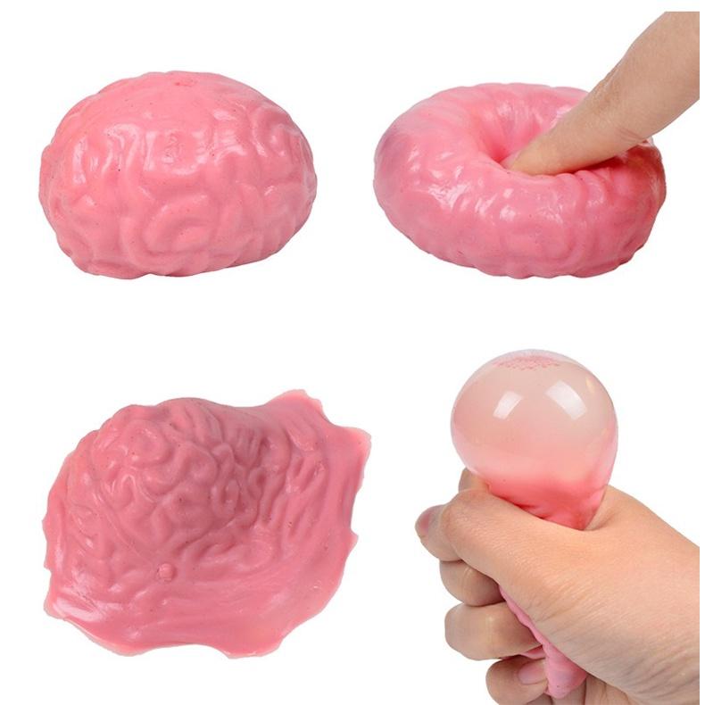 HIT Bộ óc Brain Splat Ball mềm dẻo siêu kute-đồ chơi gudetama hình bộ óc đáng yêu kéo dài GUDETAMA