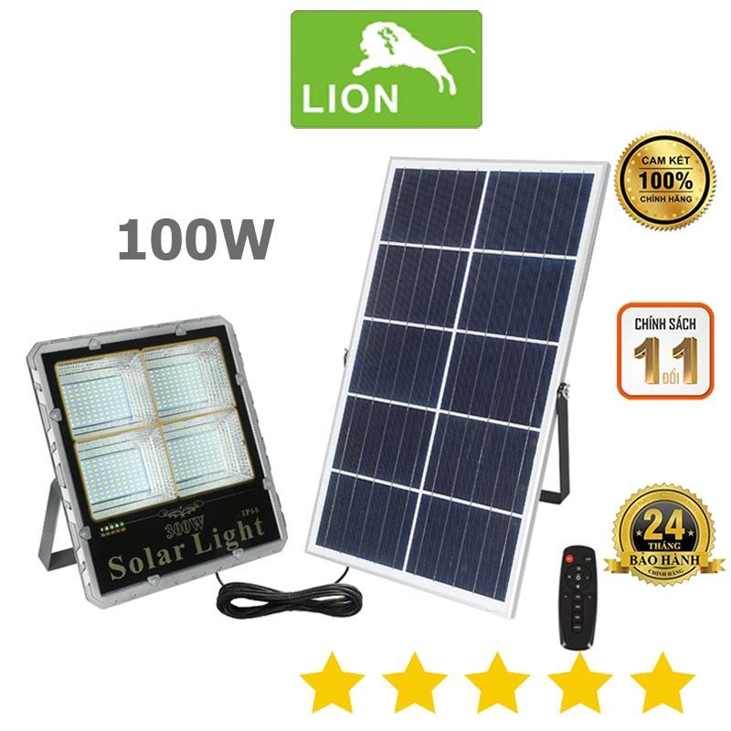 Đèn Pha Năng Lượng Mặt Trời 4 Mắt - 100W;1100LM;IP66;Pin 16.500mAh;Remote - Đèn Không Tốn Điện - Siêu Bảo Hành 2 Năm