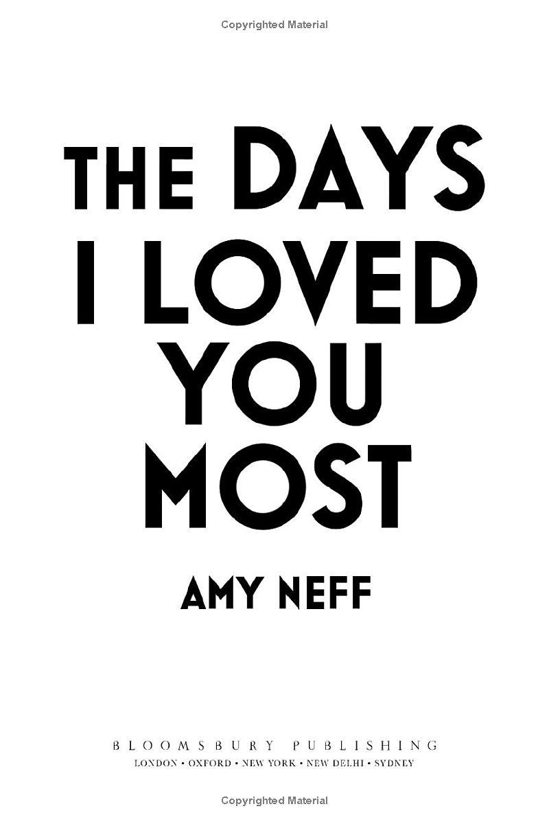 Sách ngoại văn: The Days I Loved You Most