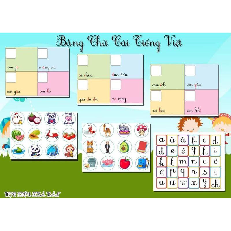 HỌC LIÊU BẢN CHỮ CÁI TIẾNG VIỆT MẪU MỚI