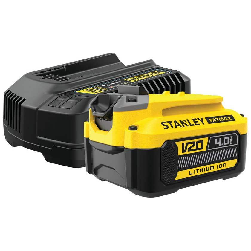 Pin li-on và sạc 20V Stanley Fatmax thế hệ mới dùng cho các dòng máy Fatmax - Chính hãng