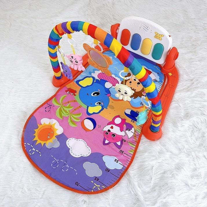 Thảm đàn 9BABY Piano nằm chơi nhạc hình thú ngộ nghĩnh cho bé