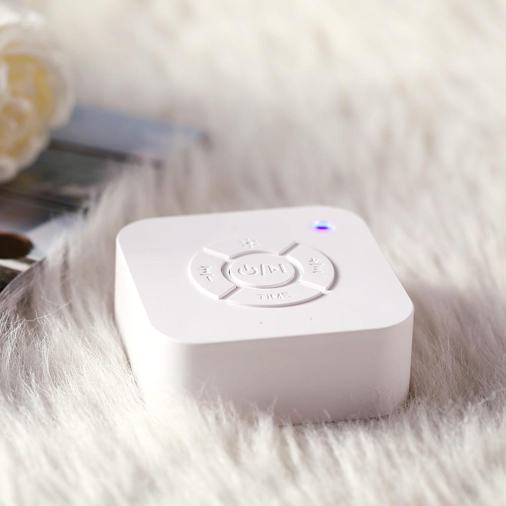 Mini White Noise Sound Machine Sleep Soother With 9 Soothing Sounds Breathing Light Timer USB Charging For Baby Home