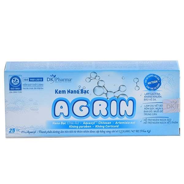 Kem Đa Năng Nano Bạc Agrin 25g Ngừa Rôm Sảy, Mẩn Ngứa, Côn Trùng Cắn