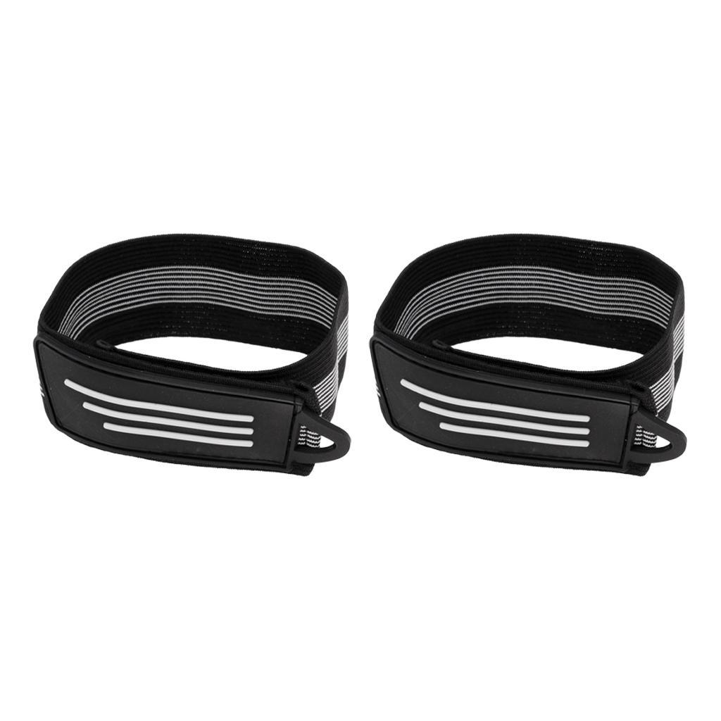 3-20pack Ankle Leg Strap Cycling Bike Riding Pants Band Leg Strap Black