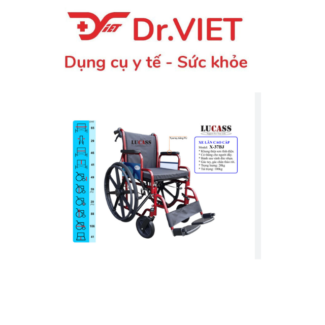 &quot;Xe Lăn Tay Lucass X-37BJ &quot;